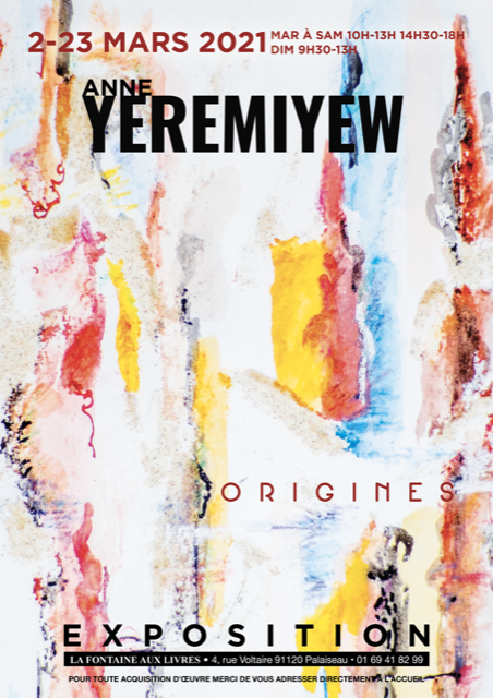 OriginesLa Fontaine aux Livres, Palaiseau2-23 mars 2021