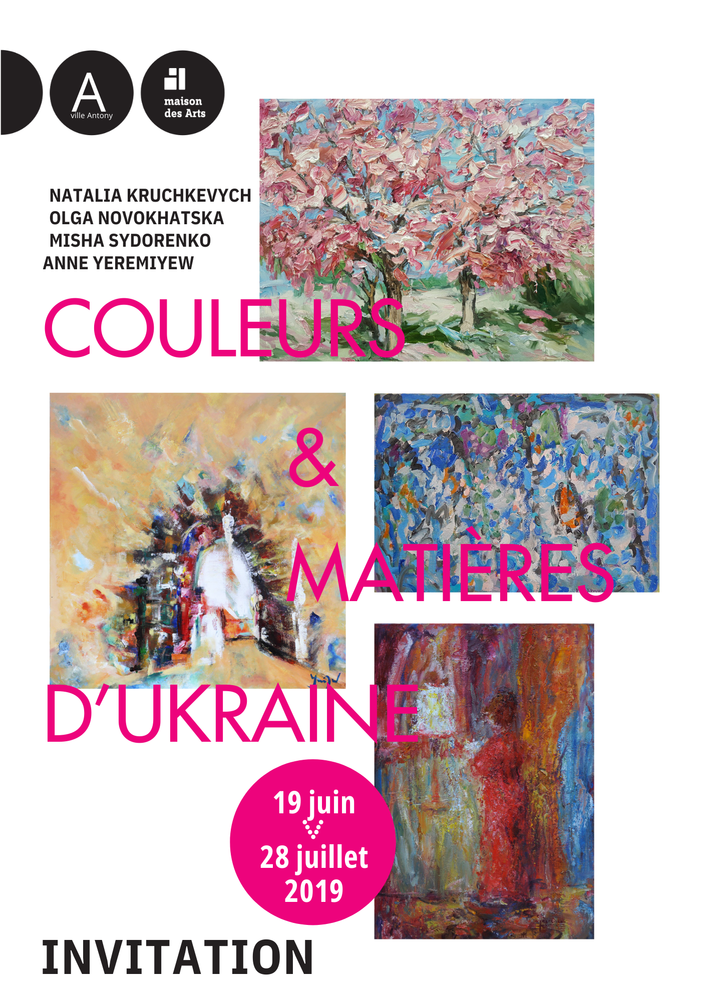 Couleurs et matières d&rsquo;UkraineMaison des Arts, Antony19 juin – 28 juillet 2019